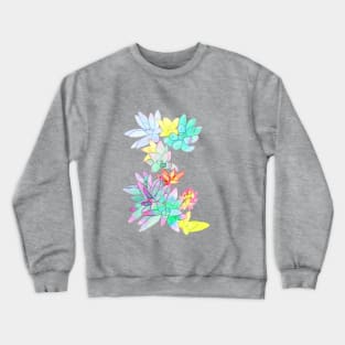 succulent watercolor Crewneck Sweatshirt